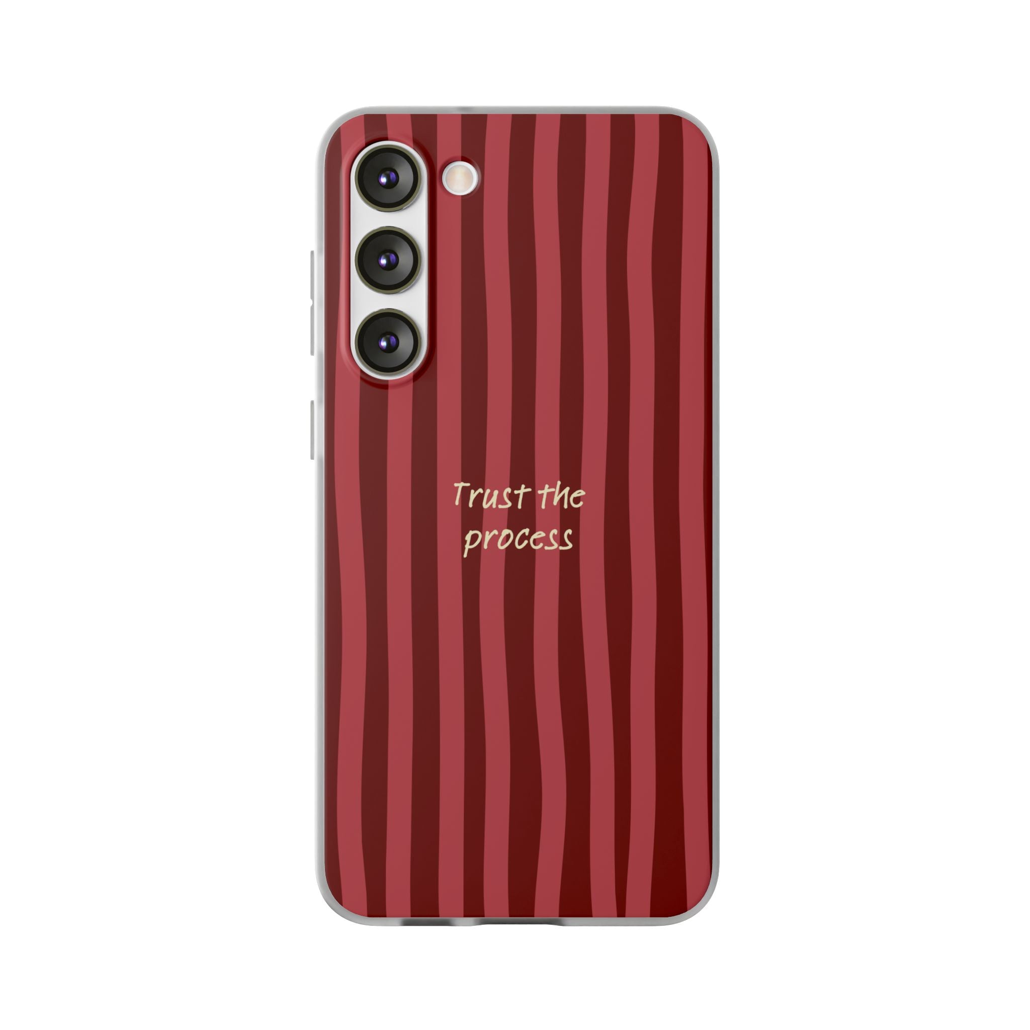 Phone Case — "Trust the Process" Red Stripe Protective Flexi Case