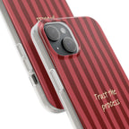Phone Case — "Trust the Process" Red Stripe Protective Flexi Case
