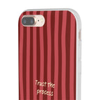 Phone Case — "Trust the Process" Red Stripe Protective Flexi Case