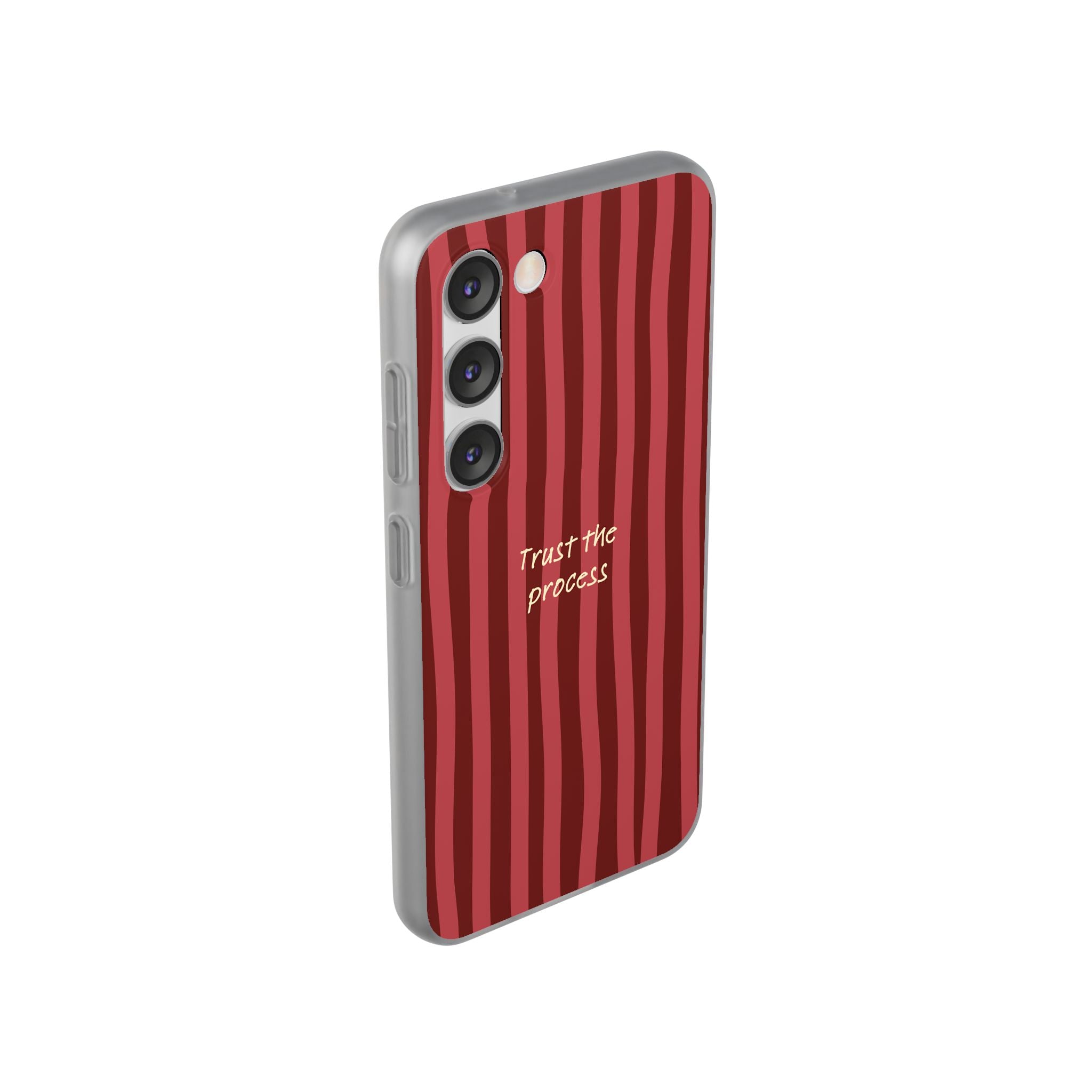 Phone Case — "Trust the Process" Red Stripe Protective Flexi Case