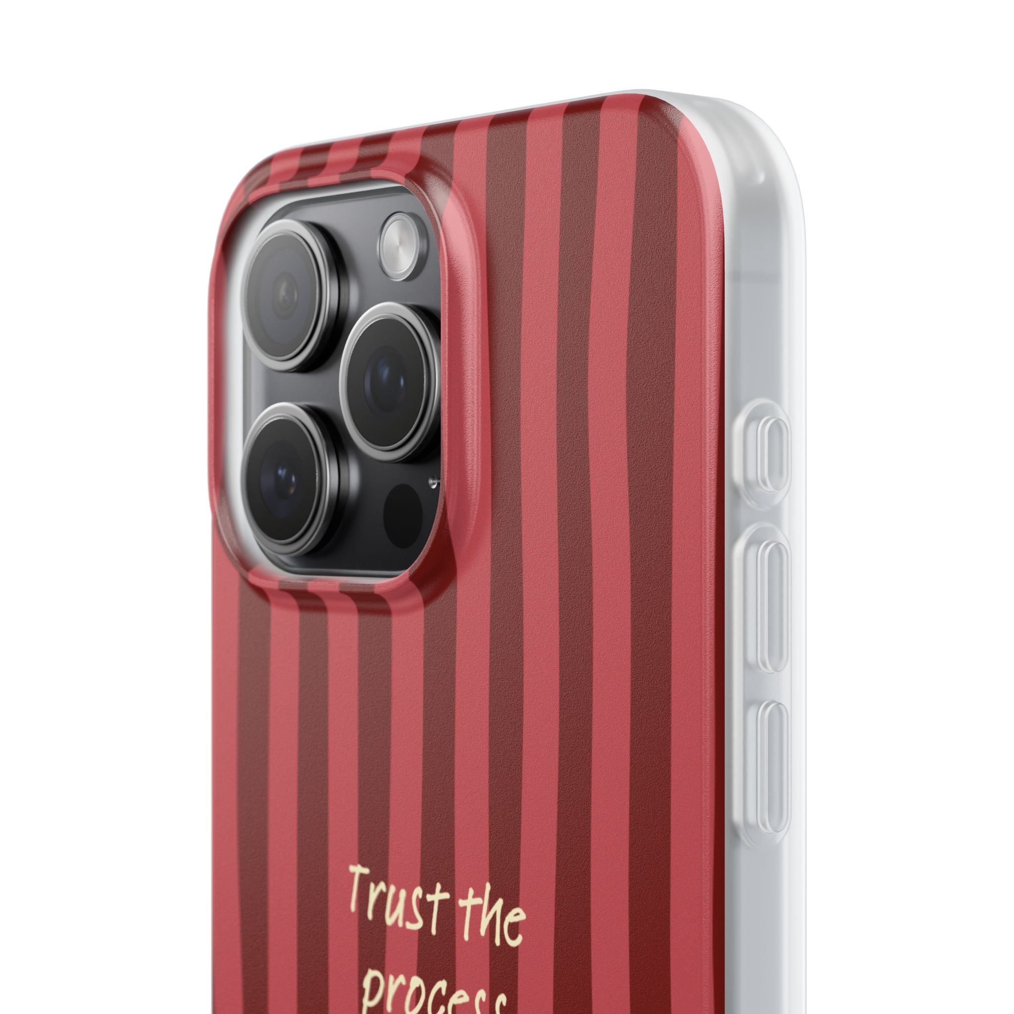 Phone Case — "Trust the Process" Red Stripe Protective Flexi Case
