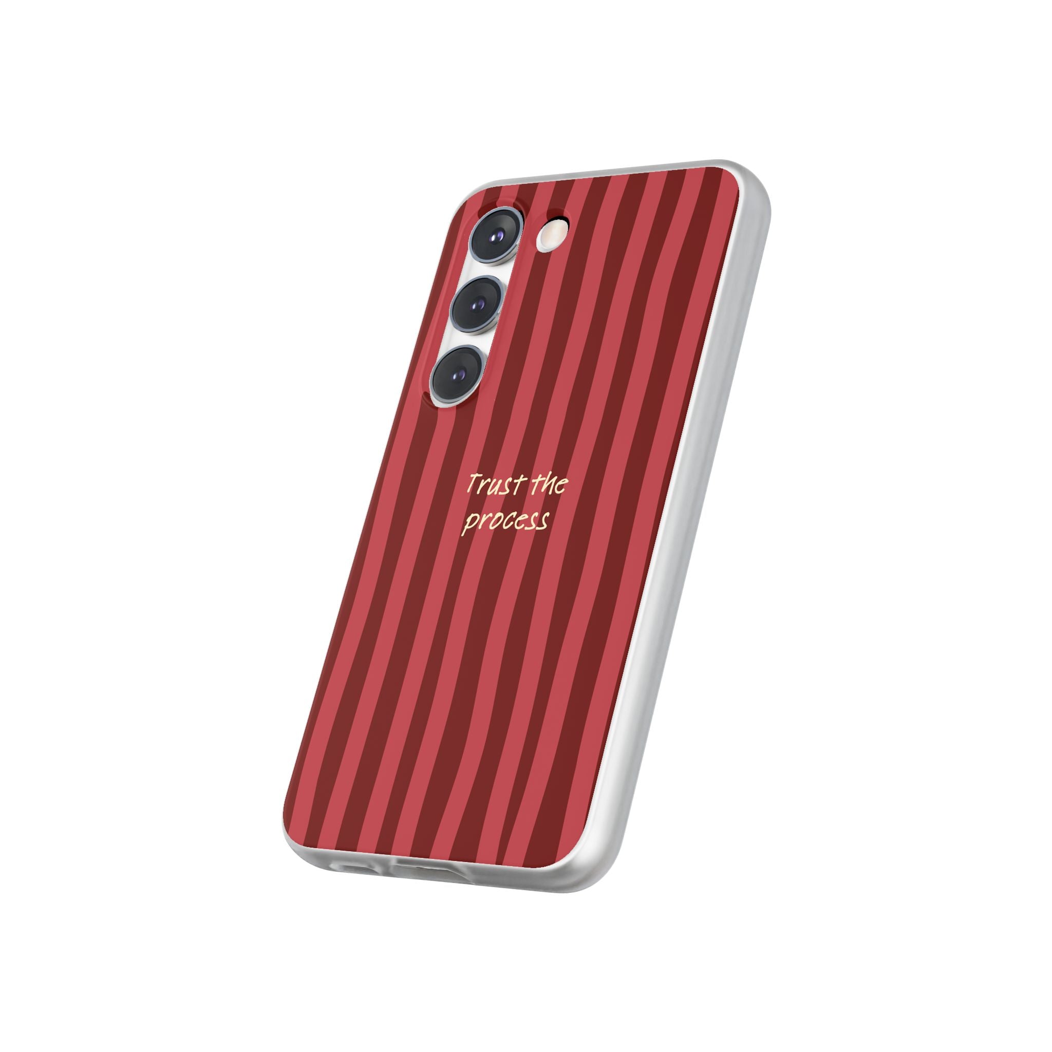Phone Case — "Trust the Process" Red Stripe Protective Flexi Case