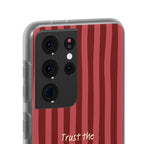 Phone Case — "Trust the Process" Red Stripe Protective Flexi Case