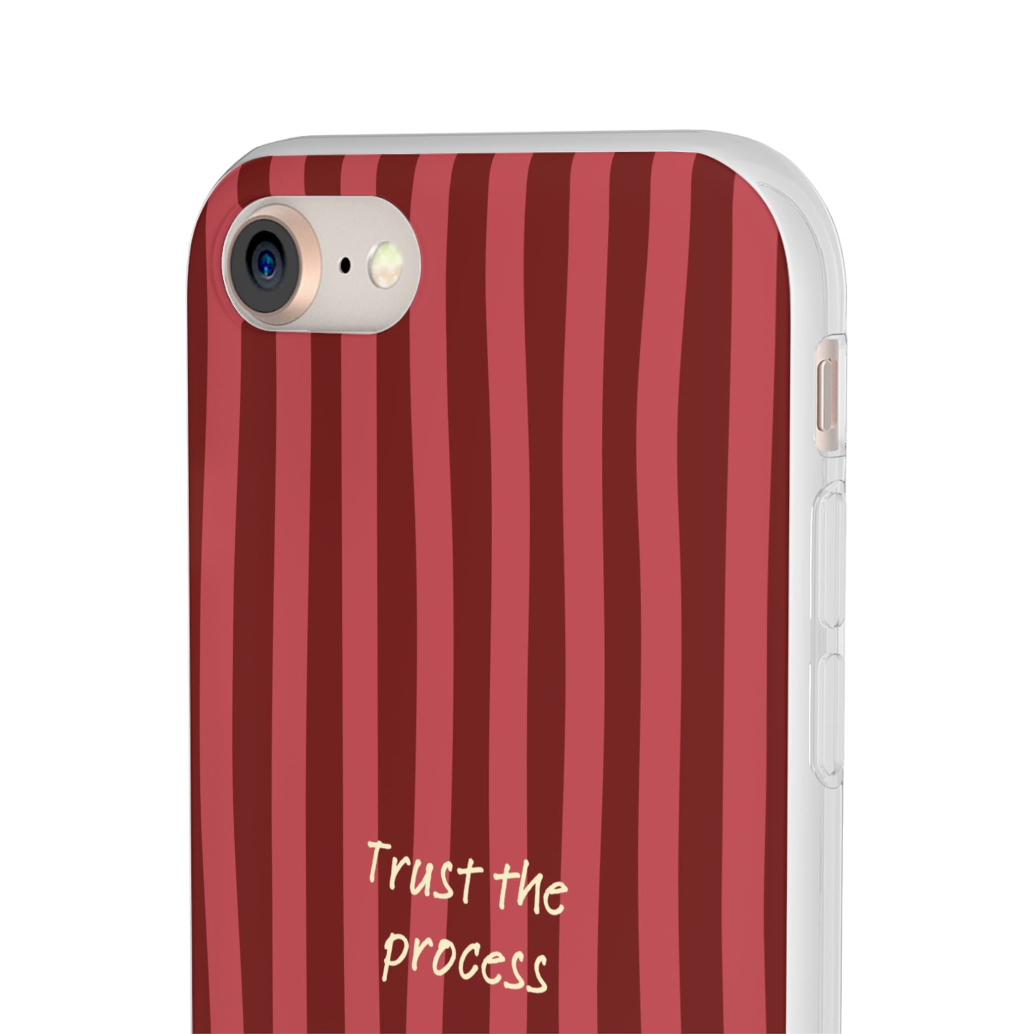 Phone Case — "Trust the Process" Red Stripe Protective Flexi Case