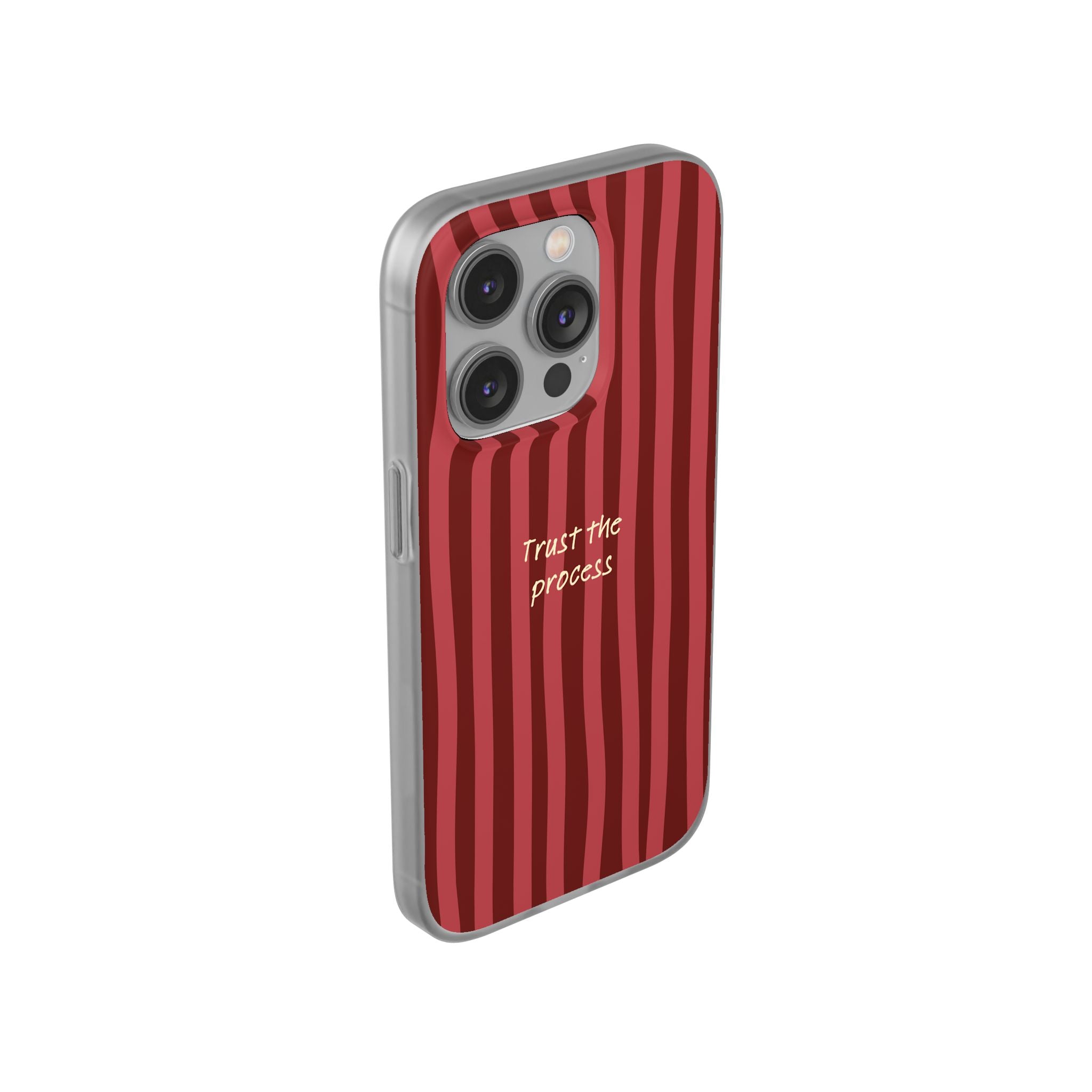 Phone Case — "Trust the Process" Red Stripe Protective Flexi Case