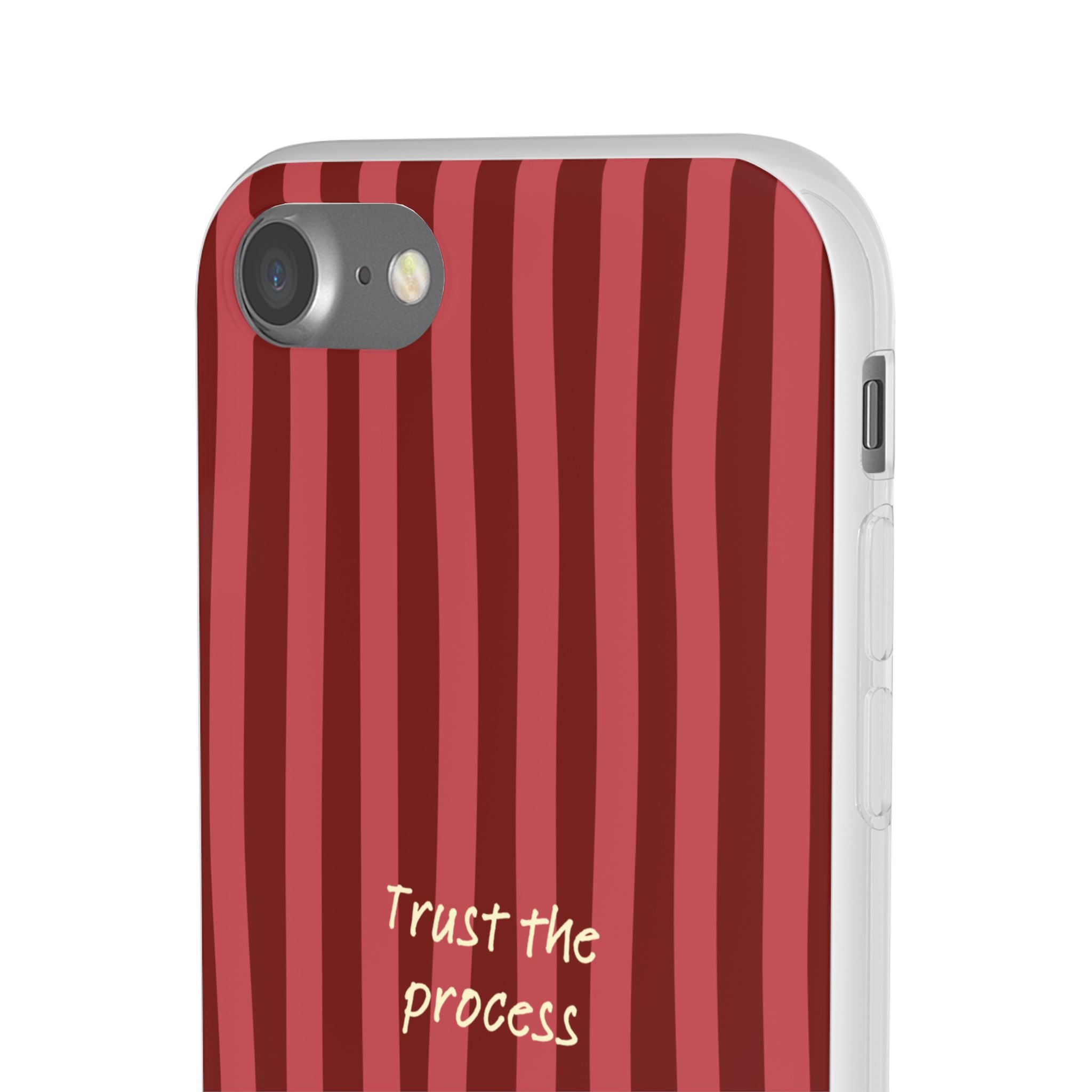 Phone Case — "Trust the Process" Red Stripe Protective Flexi Case