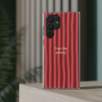 Phone Case — "Trust the Process" Red Stripe Protective Flexi Case