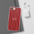 Phone Case — "Trust the Process" Red Stripe Protective Flexi Case