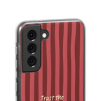 Phone Case — "Trust the Process" Red Stripe Protective Flexi Case