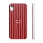 Phone Case — "Trust the Process" Red Stripe Protective Flexi Case