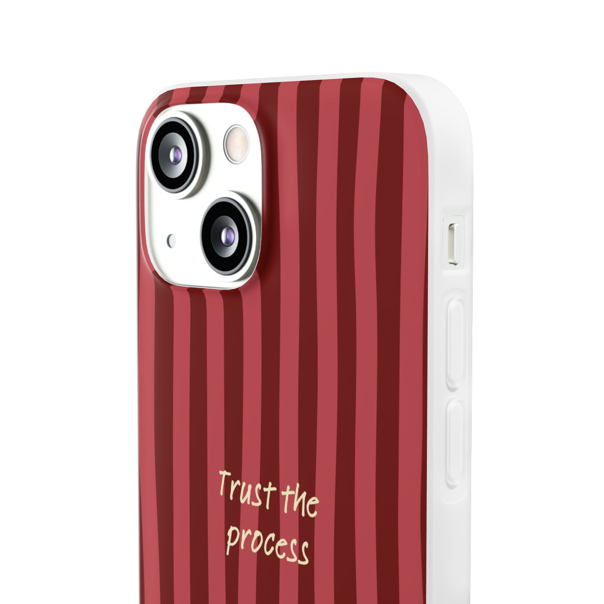 Phone Case — "Trust the Process" Red Stripe Protective Flexi Case