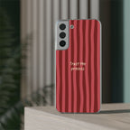 Phone Case — "Trust the Process" Red Stripe Protective Flexi Case