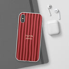 Phone Case — "Trust the Process" Red Stripe Protective Flexi Case