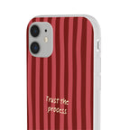 Phone Case — "Trust the Process" Red Stripe Protective Flexi Case