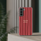 Phone Case — "Trust the Process" Red Stripe Protective Flexi Case