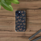 Leopard Bow Clear Phone Case — Transparent iPhone Case with Cute Animal Print Bows