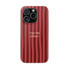 Phone Case — "Trust the Process" Red Stripe Protective Flexi Case