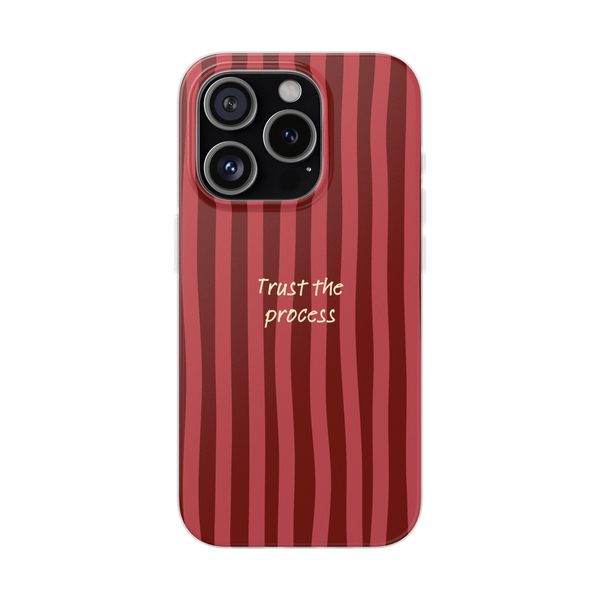 Phone Case — "Trust the Process" Red Stripe Protective Flexi Case