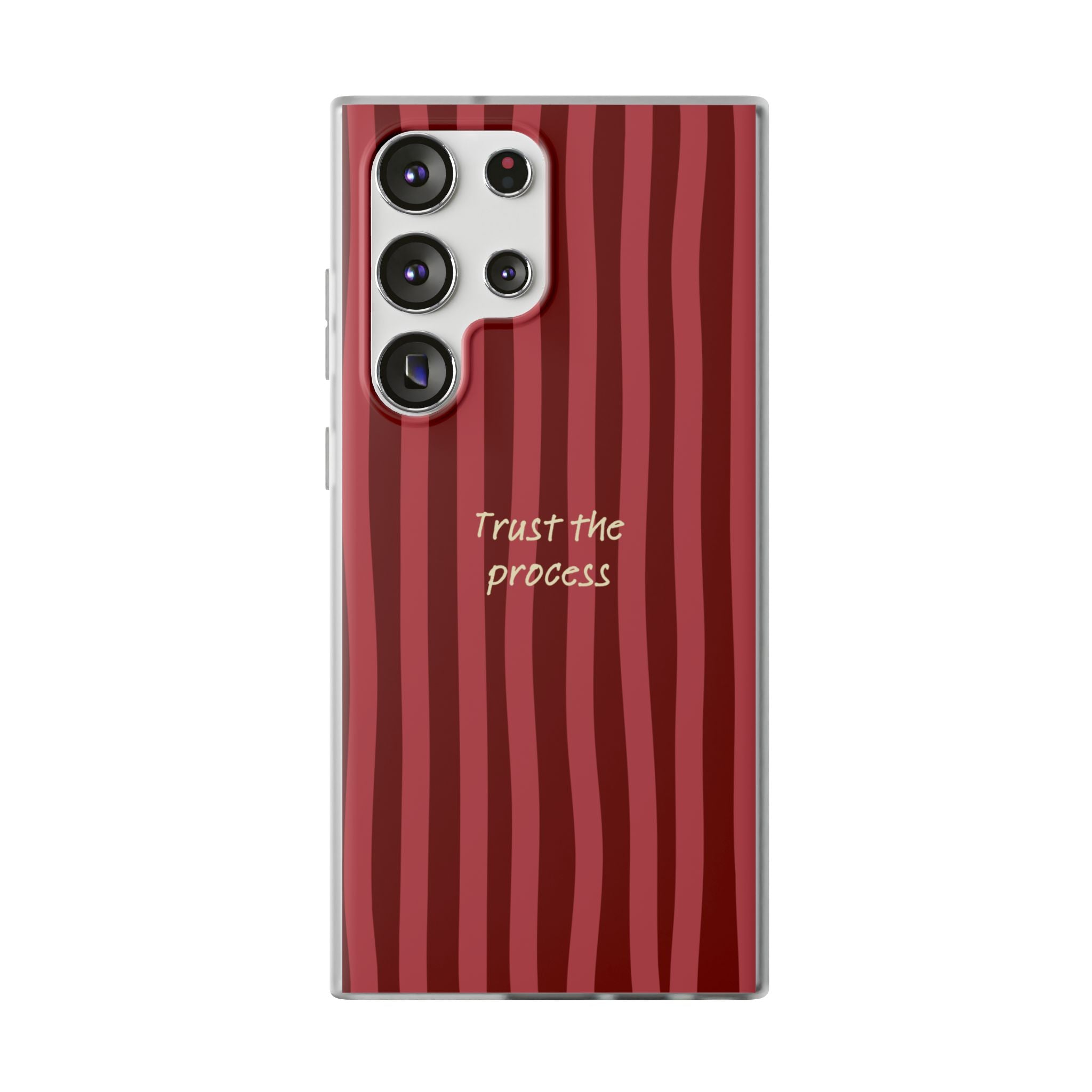 Phone Case — "Trust the Process" Red Stripe Protective Flexi Case