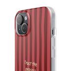 Phone Case — "Trust the Process" Red Stripe Protective Flexi Case