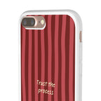 Phone Case — "Trust the Process" Red Stripe Protective Flexi Case