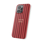 Phone Case — "Trust the Process" Red Stripe Protective Flexi Case