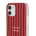 Phone Case — "Trust the Process" Red Stripe Protective Flexi Case