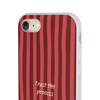 Phone Case — "Trust the Process" Red Stripe Protective Flexi Case