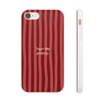 Phone Case — "Trust the Process" Red Stripe Protective Flexi Case