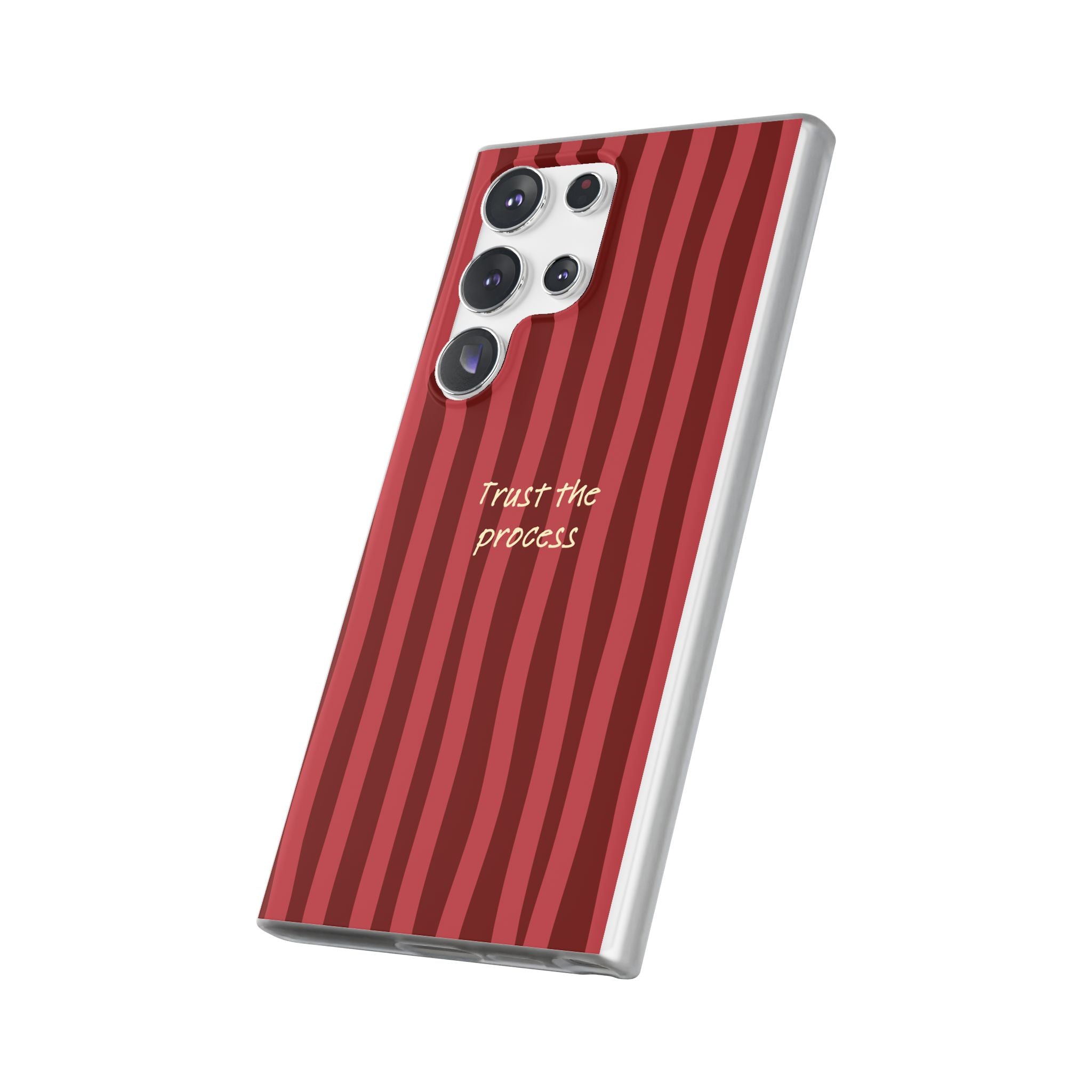 Phone Case — "Trust the Process" Red Stripe Protective Flexi Case