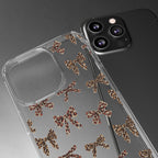Leopard Bow Clear Phone Case — Transparent iPhone Case with Cute Animal Print Bows