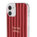 Phone Case — "Trust the Process" Red Stripe Protective Flexi Case