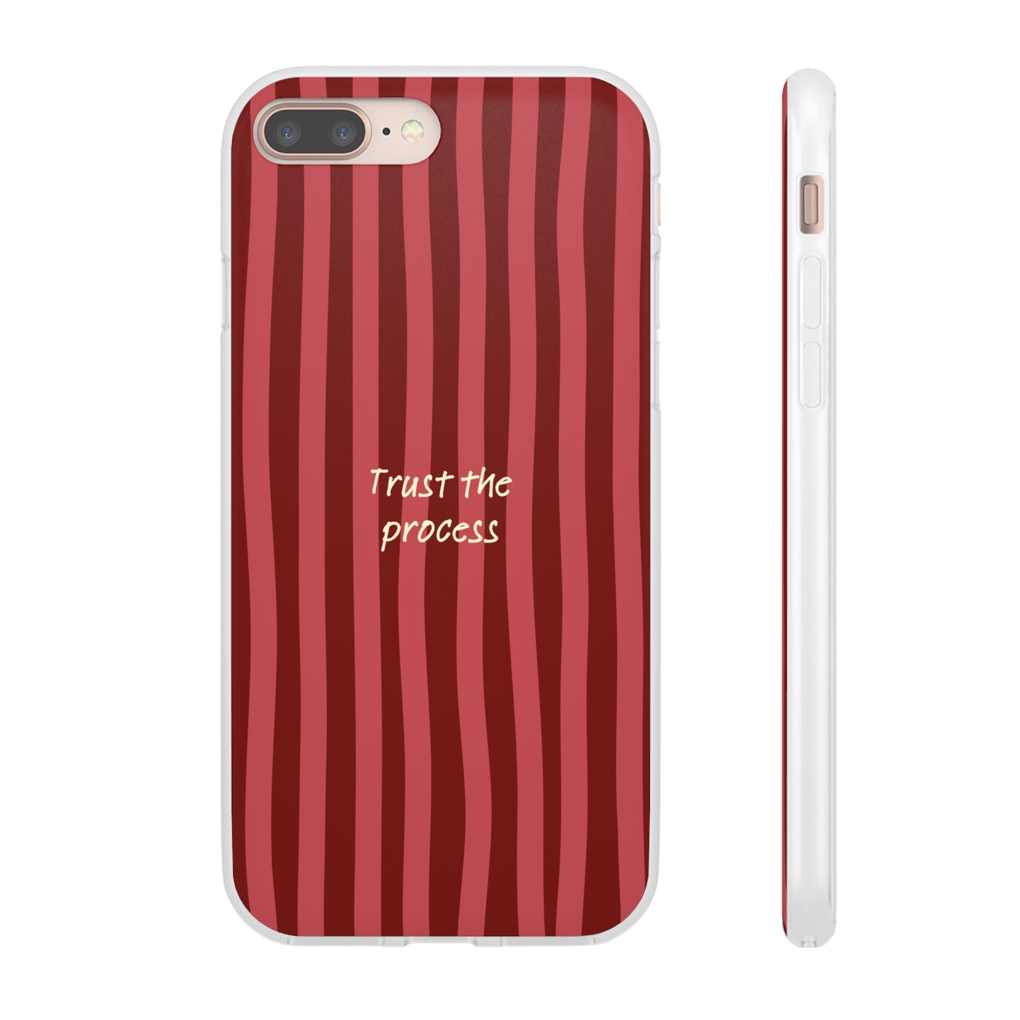 Phone Case — "Trust the Process" Red Stripe Protective Flexi Case