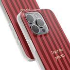 Phone Case — "Trust the Process" Red Stripe Protective Flexi Case