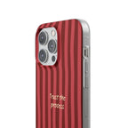 Phone Case — "Trust the Process" Red Stripe Protective Flexi Case