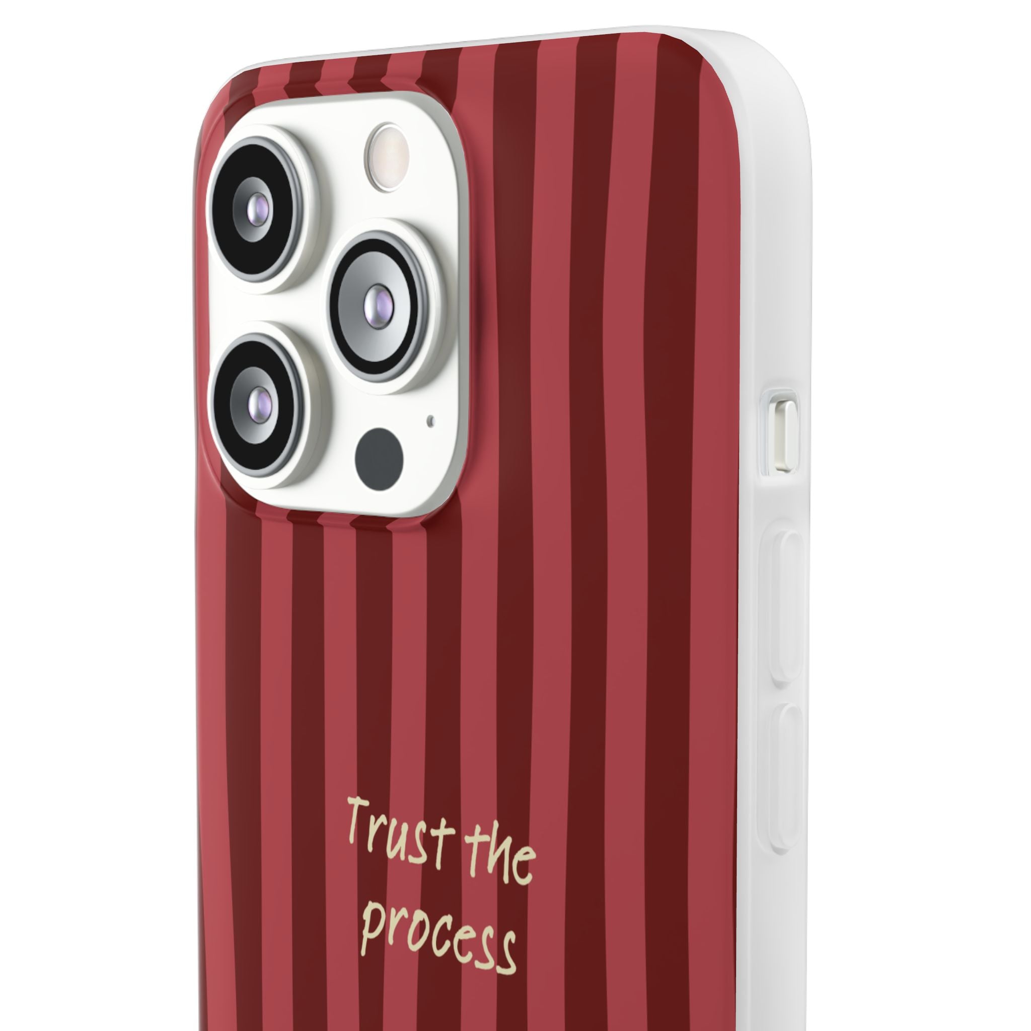 Phone Case — "Trust the Process" Red Stripe Protective Flexi Case