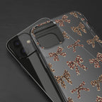 Leopard Bow Clear Phone Case — Transparent iPhone Case with Cute Animal Print Bows