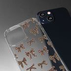 Leopard Bow Clear Phone Case — Transparent iPhone Case with Cute Animal Print Bows