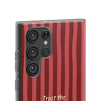 Phone Case — "Trust the Process" Red Stripe Protective Flexi Case