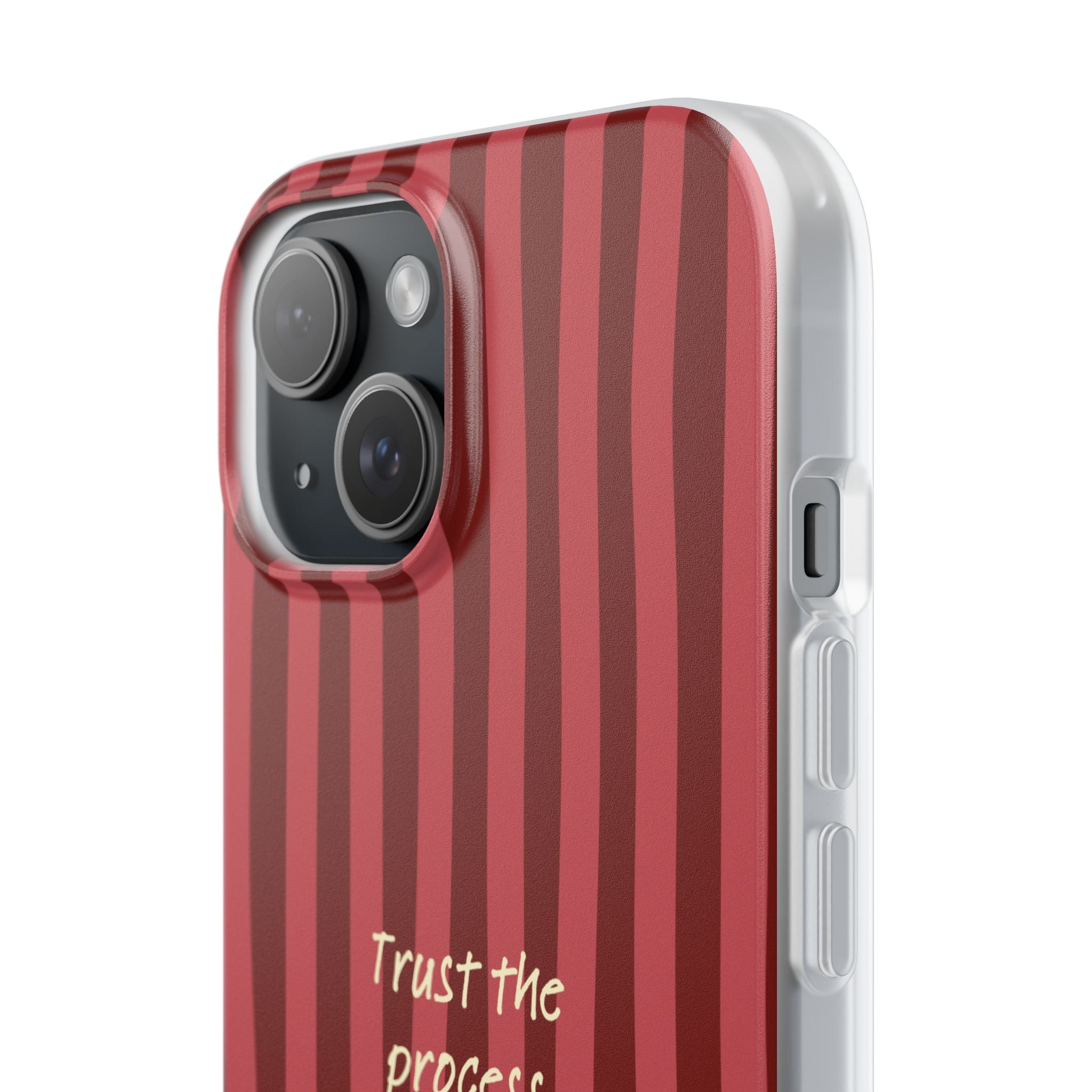 Phone Case — "Trust the Process" Red Stripe Protective Flexi Case