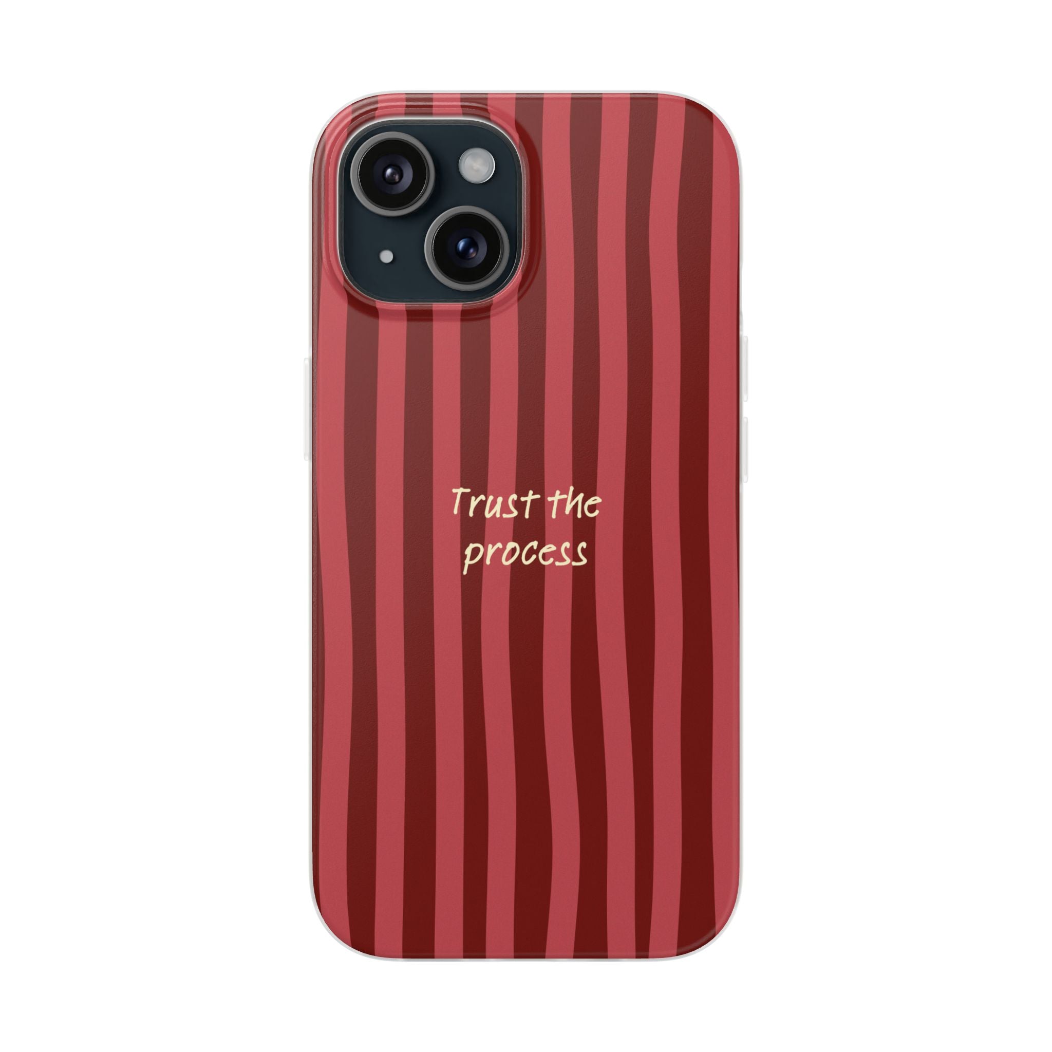 Phone Case — "Trust the Process" Red Stripe Protective Flexi Case