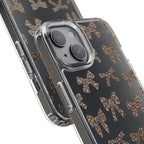 Leopard Bow Clear Phone Case — Transparent iPhone Case with Cute Animal Print Bows