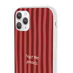 Phone Case — "Trust the Process" Red Stripe Protective Flexi Case