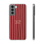 Phone Case — "Trust the Process" Red Stripe Protective Flexi Case