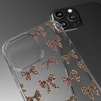 Leopard Bow Clear Phone Case — Transparent iPhone Case with Cute Animal Print Bows