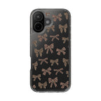 Leopard Bow Clear Phone Case — Transparent iPhone Case with Cute Animal Print Bows