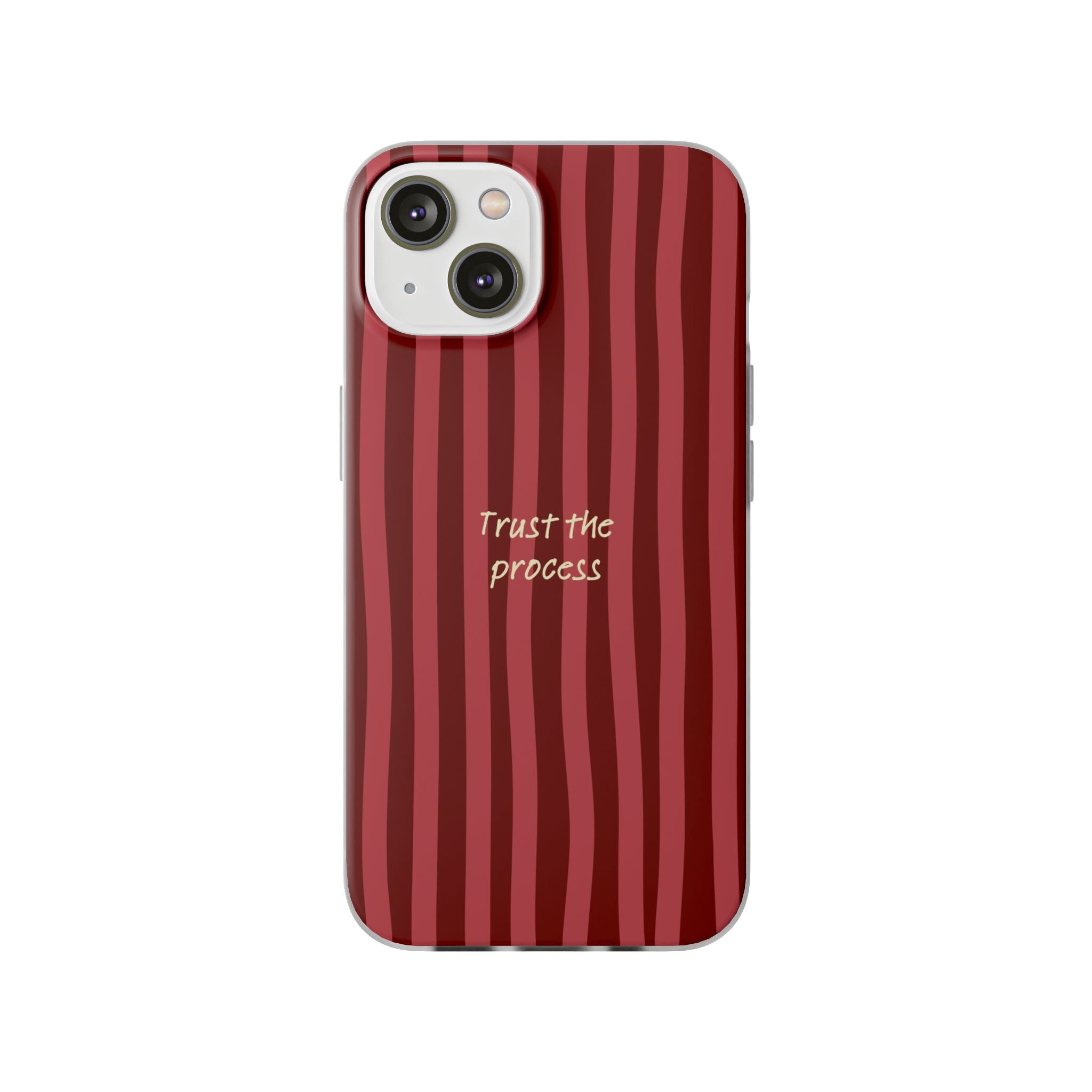 Phone Case — "Trust the Process" Red Stripe Protective Flexi Case