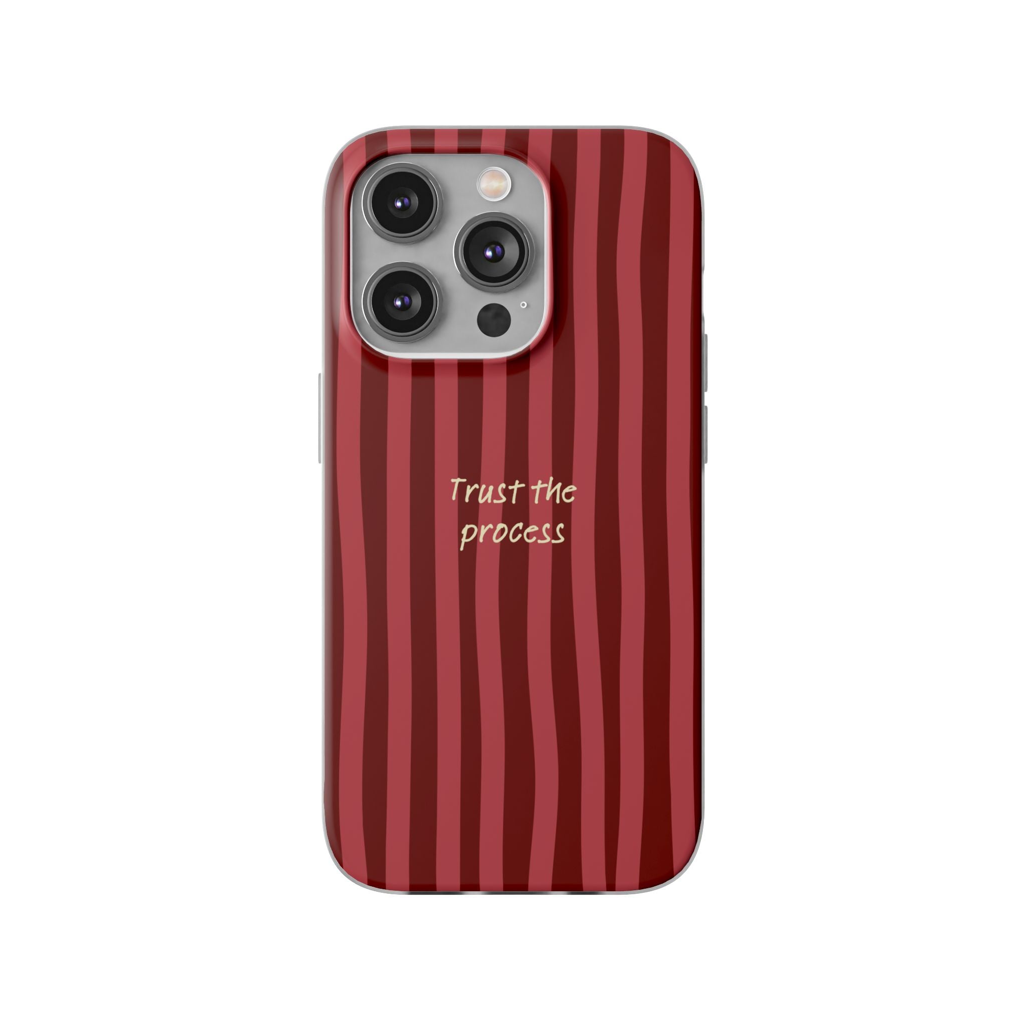 Phone Case — "Trust the Process" Red Stripe Protective Flexi Case