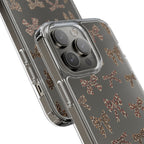 Leopard Bow Clear Phone Case — Transparent iPhone Case with Cute Animal Print Bows