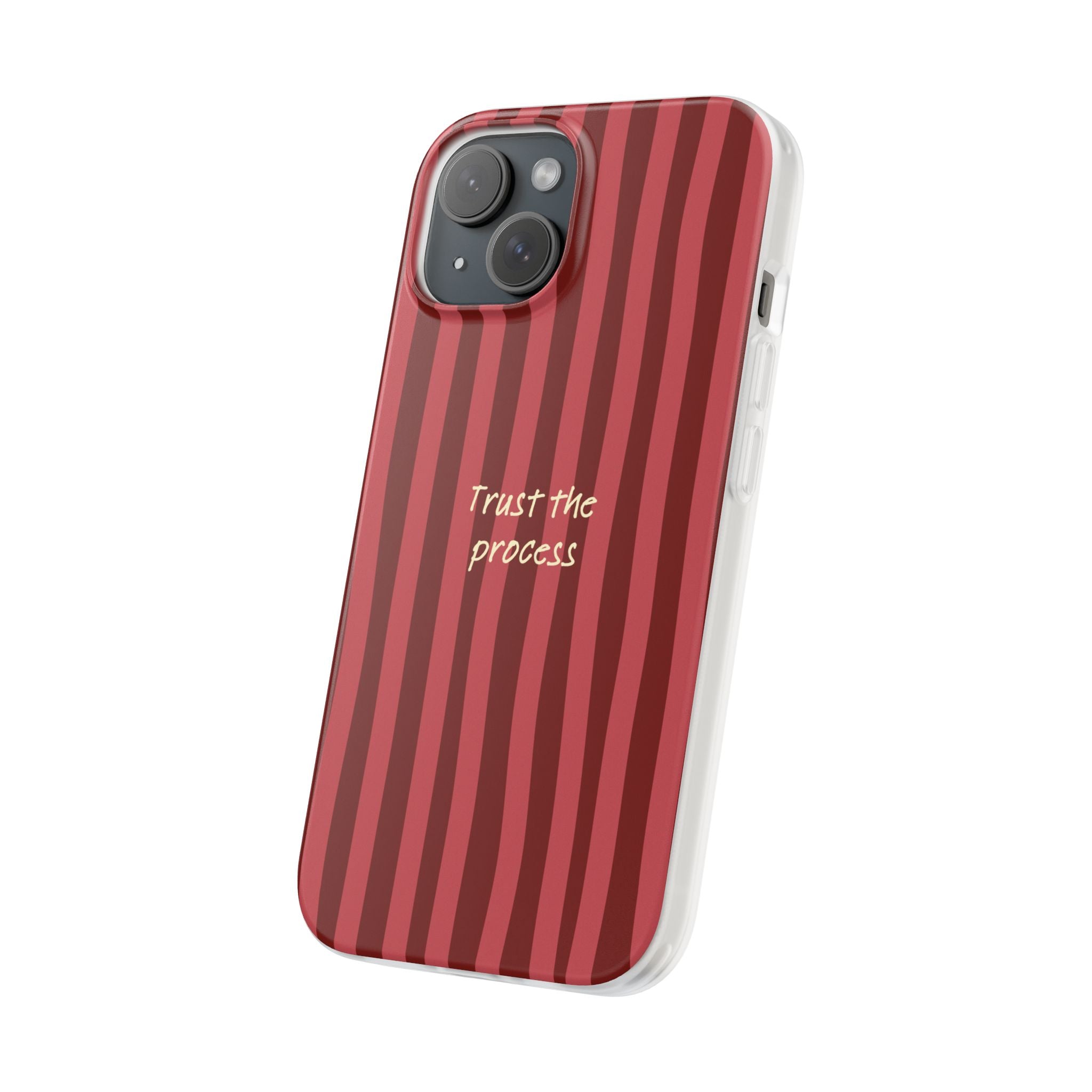 Phone Case — "Trust the Process" Red Stripe Protective Flexi Case
